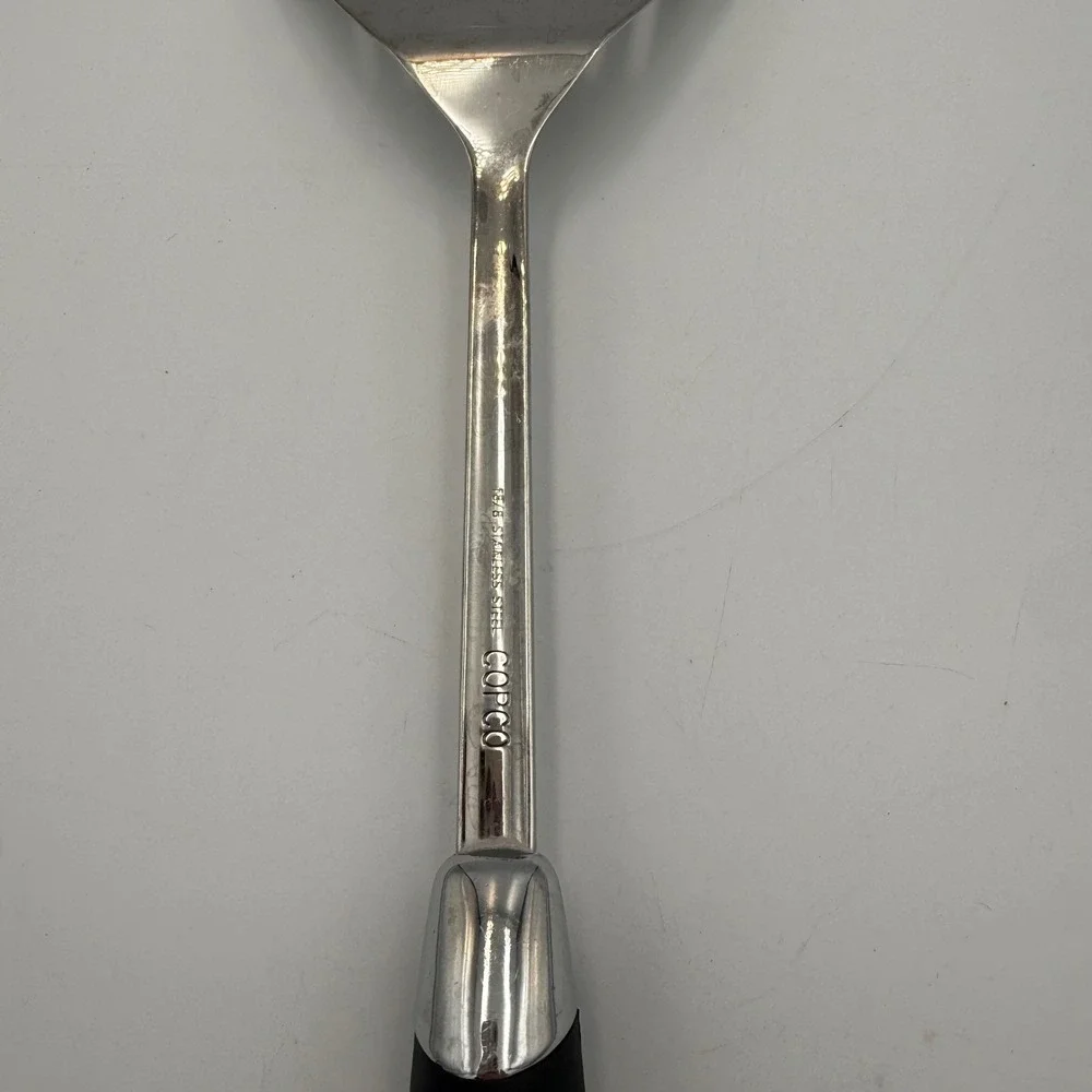 Copco Slotted Spatula Turner 18/8 Stainless Steel Black Handle Kitchen Tool